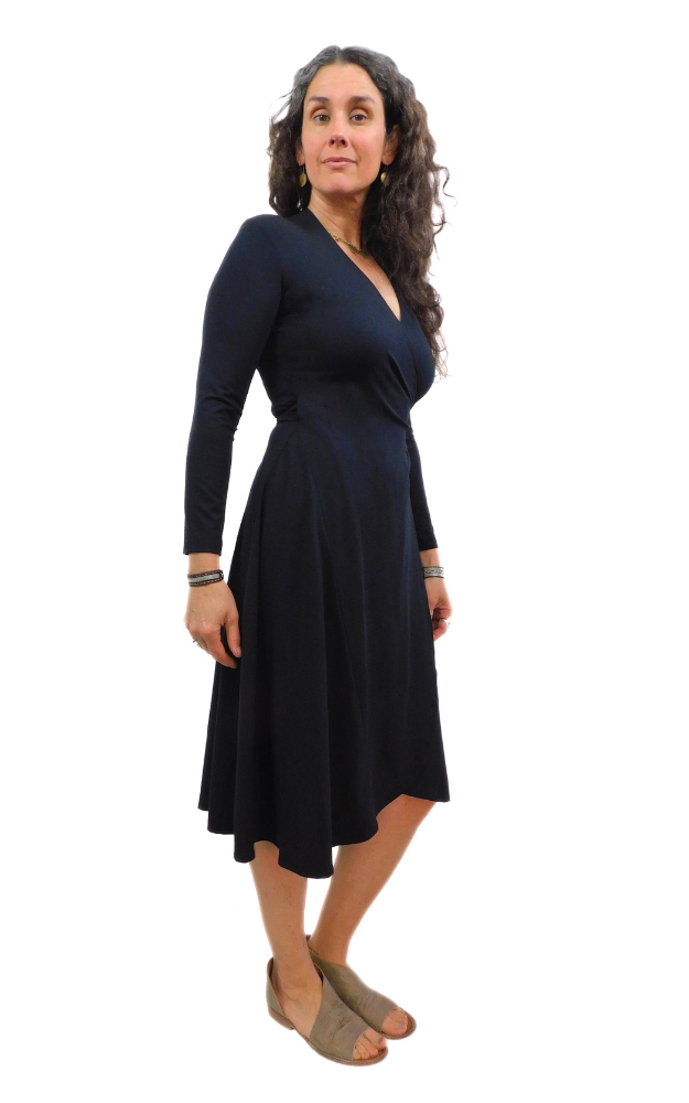 TENCEL Clothing Wrap Dress