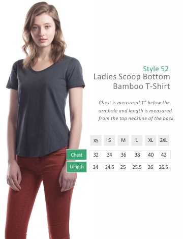 Women's Relaxed Fit bamboo T-shirt - Scoop Bottom