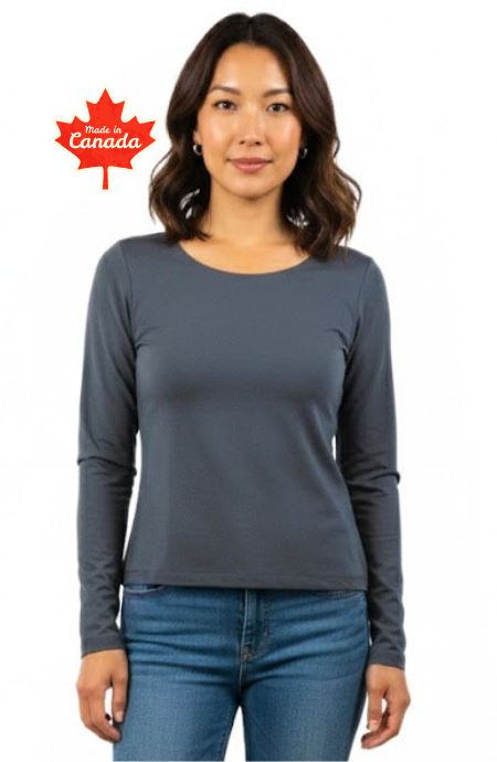 Long Sleeve Scoop Neck T-Shirt