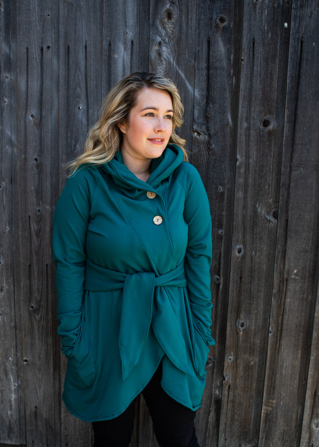 Peacock Blue bamboo sweater