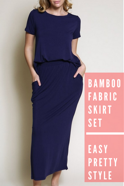 Bamboo Skirt Lounge Wear Set