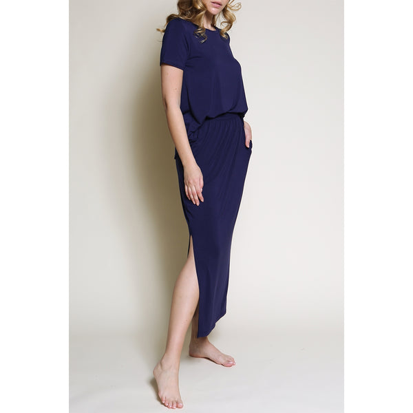 Bamboo Skirt Lounge Wear set side view.