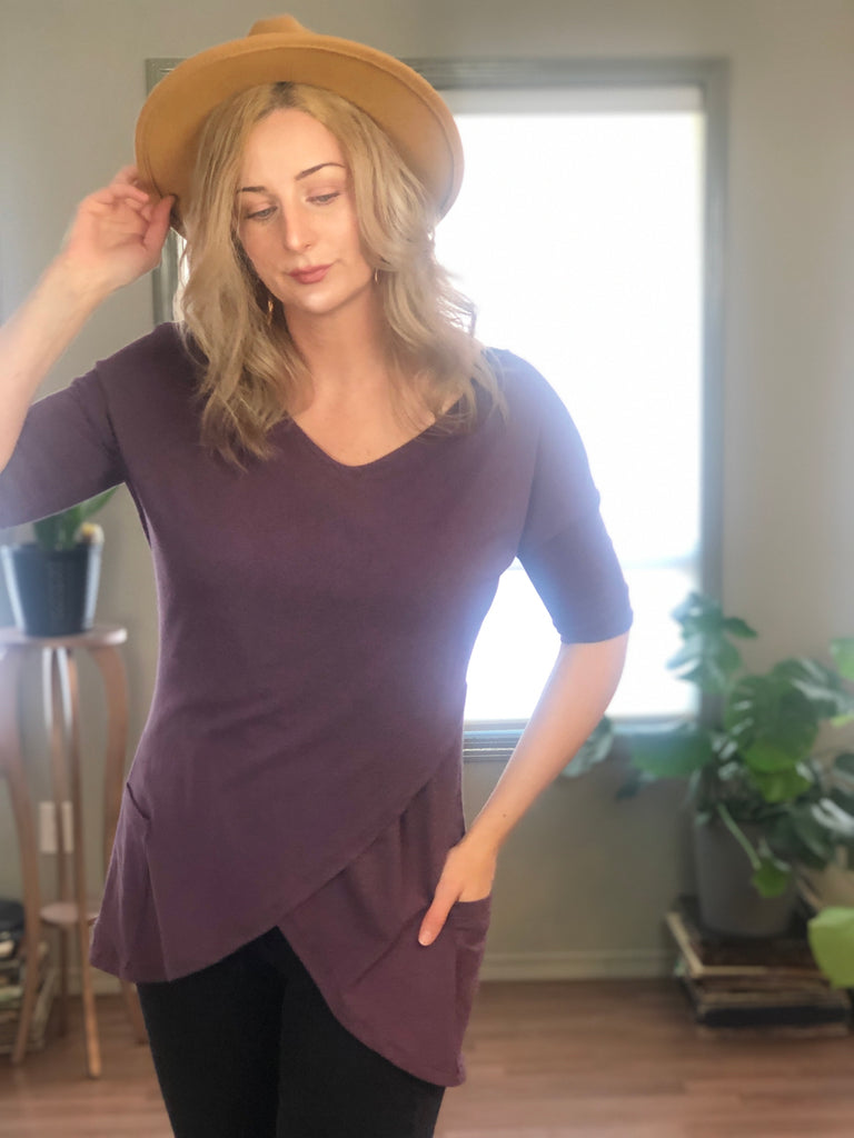 Side view bamboo tunic.