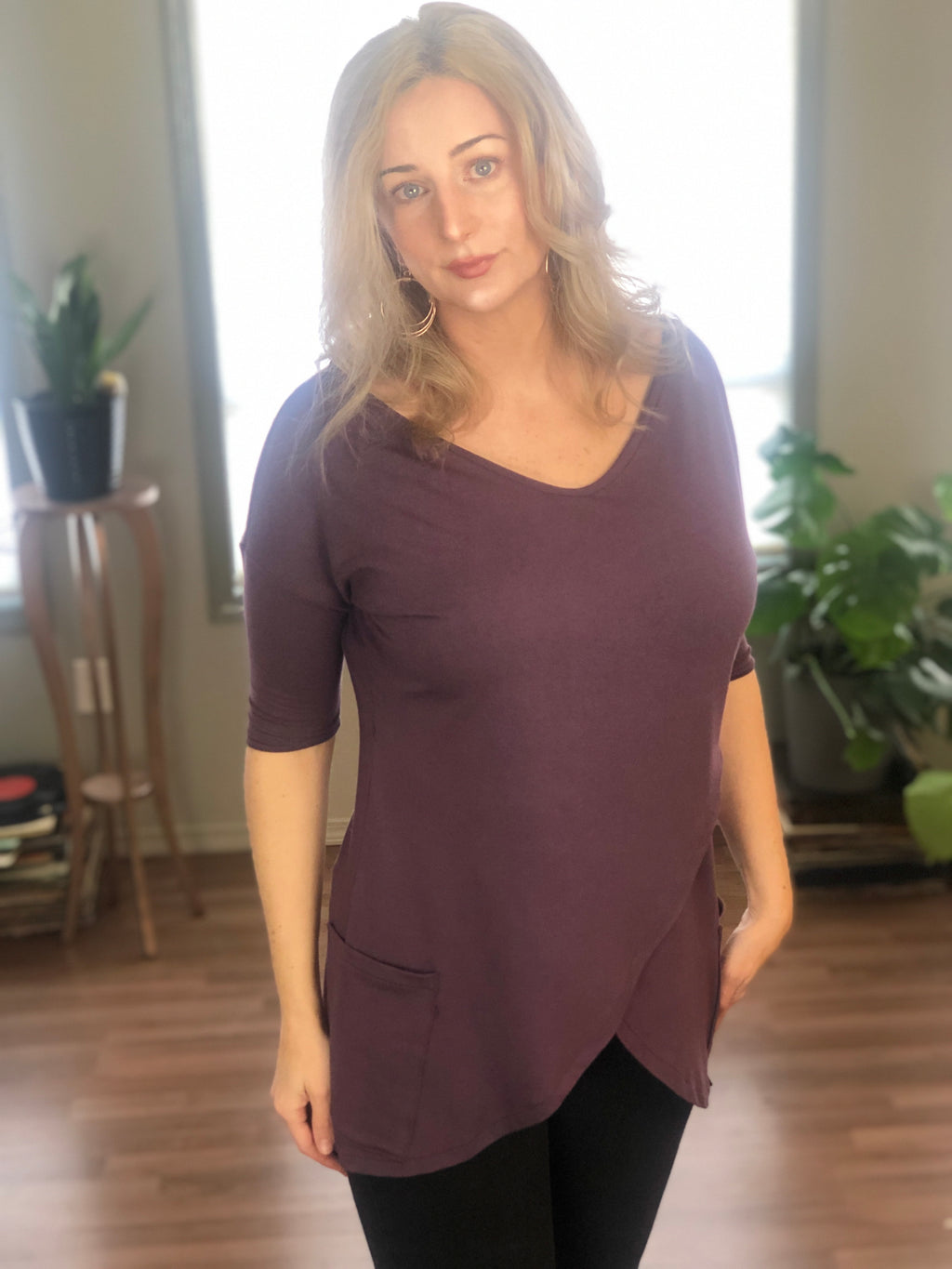 Other side of the bamboo tunic.